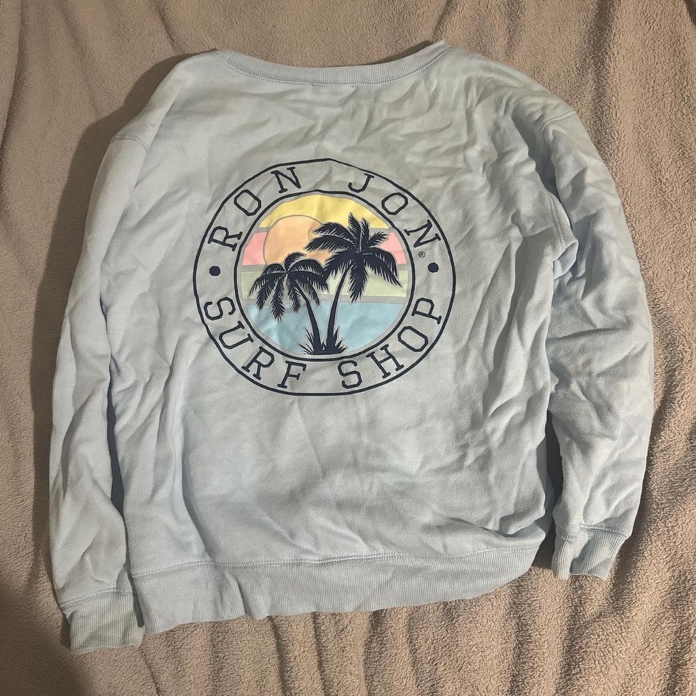 Ron Jon Surf Shop Light Blue Long Sleeve Tee